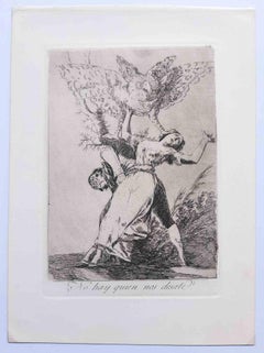 No hai quien nos deshate from Los Caprichos - Etching by Francisco Goya - 1878