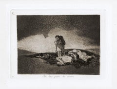 No Hay Quien lo Socorra  - Aguafuerte de Francisco Goya - 1863