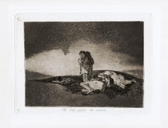 No Hay Quien lo Socorra  - Radierung von Francisco Goya - 1863