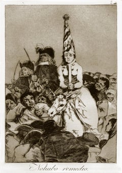 goya no hubo remedio No Hubo Remedio - Original Etching by Francisco Goya - 1868