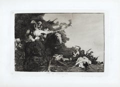 No se Convienen - Original Etching by Francisco Goya - 1863