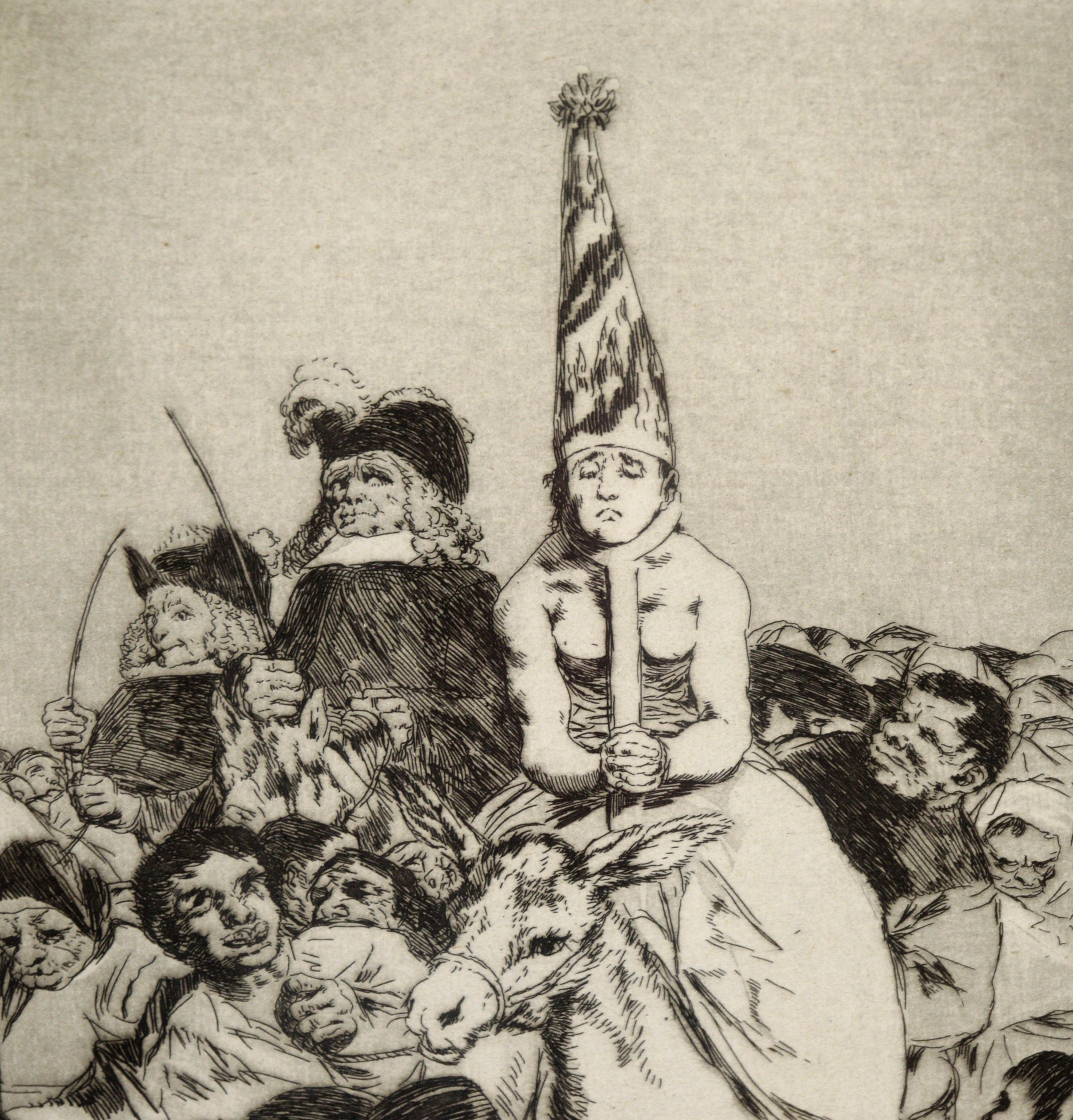 „Nohubo remedio“ (Es gab keine Lösung) – Radierung und Aquatinta auf Papier – Print von Francisco Goya
