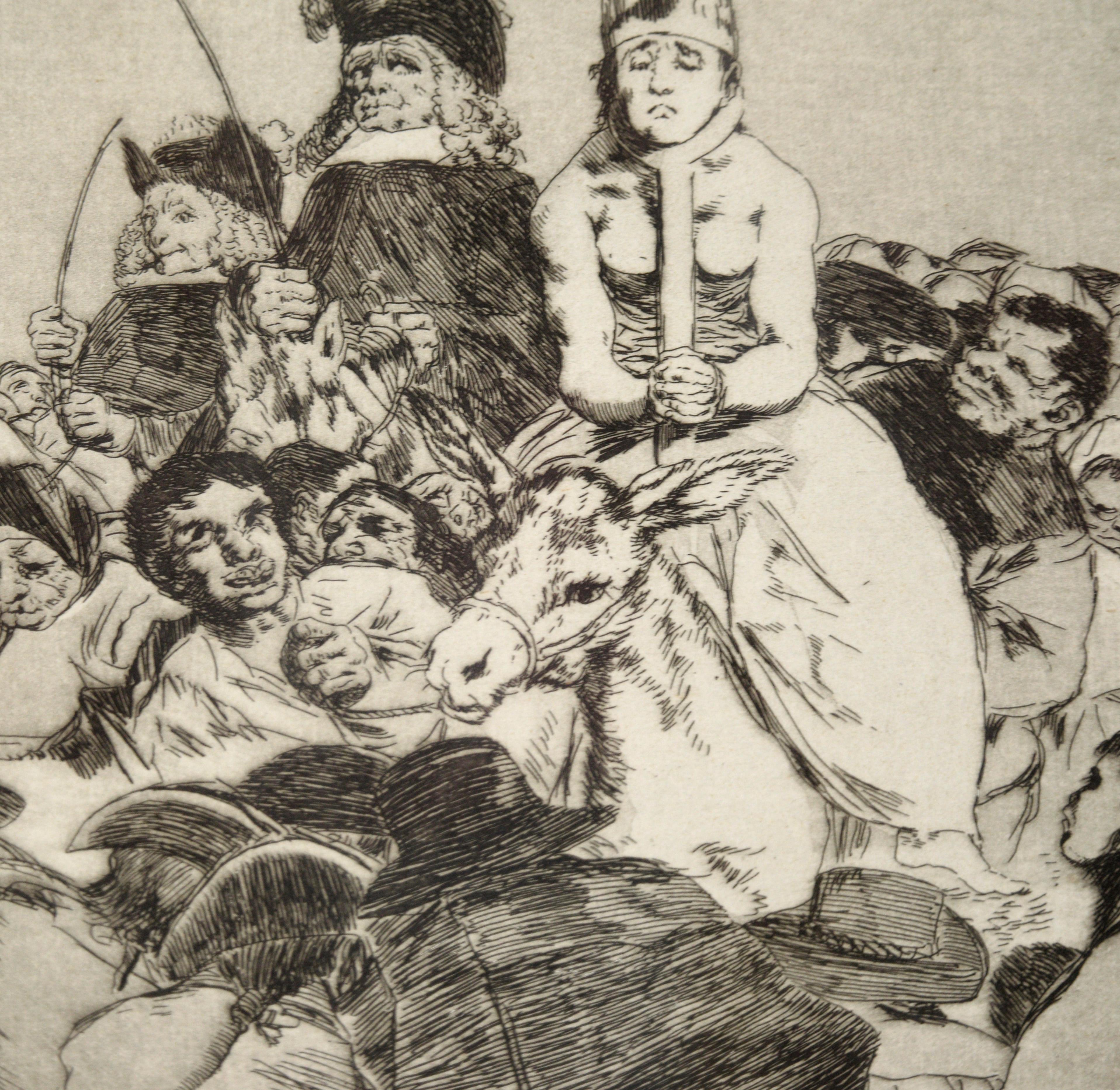 „Nohubo remedio“ (Es gab keine Lösung) – Radierung und Aquatinta auf Papier (Alte Meister), Print, von Francisco Goya