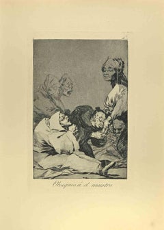 Obsequio á el Maestro - Acquaforte e acquatinta di Francisco Goya - 1881