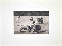 Otra Locura Suya en la Misma Plaza - Etching by Francisco Goya - 1870s