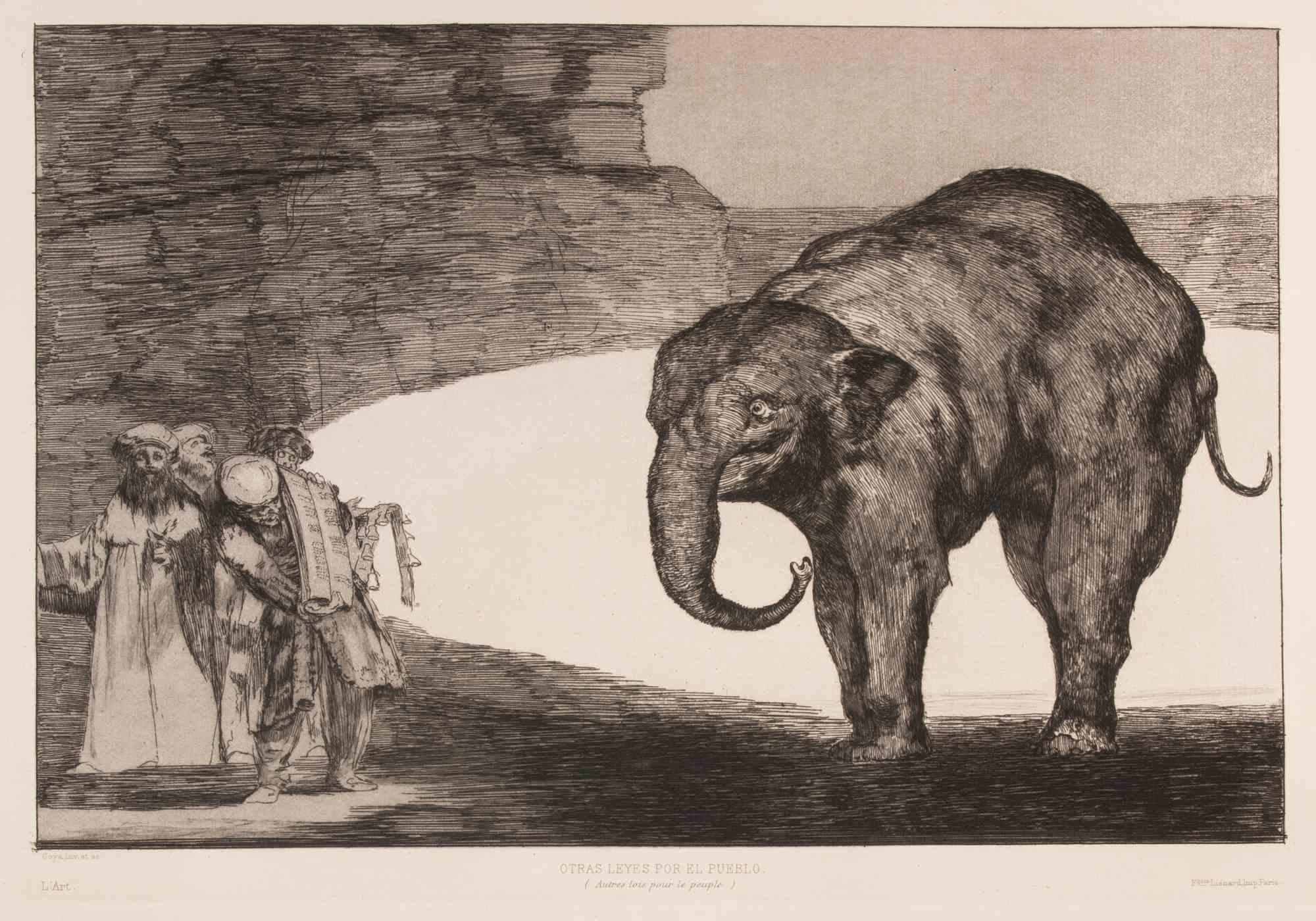 Otras Leyes por el Pueblo - Etching and and Aquatint by Francisco Goya - 1877 For Sale 1
