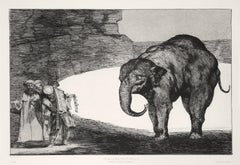 Otras Leyes por El Pueblo - Original Etching by F. Goya - 1877