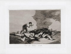Para es Habeis Nacido  - Original Etching by Francisco Goya - 1863
