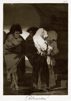 ¡Pobrecitas! - Etching by Francisco Goya - 1868