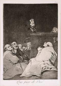 "Que pico de Oro" (What a Golden Beak) - Etching and Aquatint on Paper