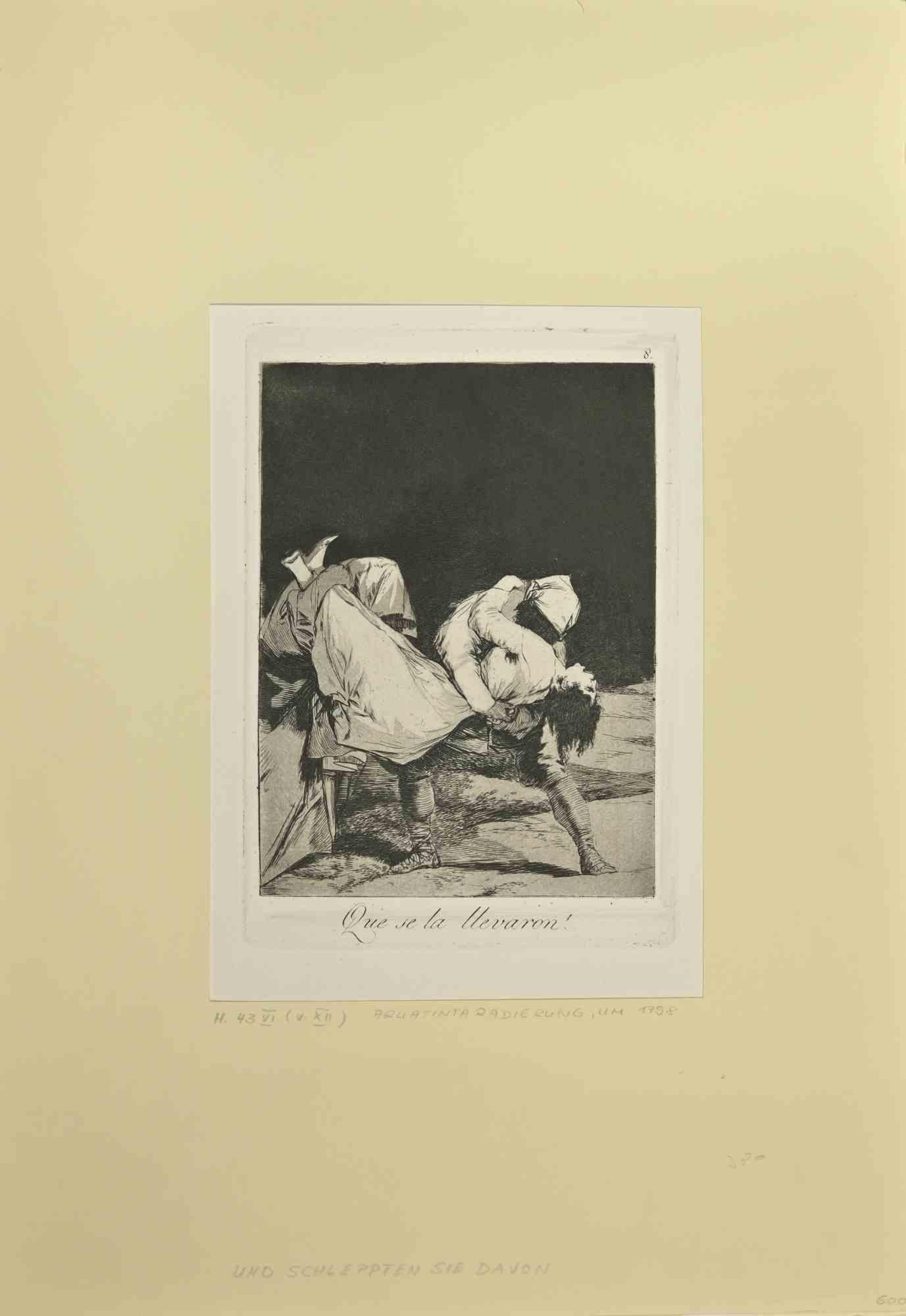 Que se llevaron!  - Etching by Francisco Goya - 1868 1