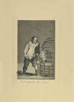 Gravure de Francisco Goya - Quema La Casa - 1881