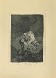 Quien lo Creyera ! - Eau-forte de Francisco Goya - 1881