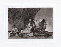 Sanos y Enfermos - Original Etching by Francisco Goya - 1863