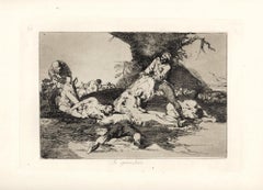Se Aprovechan - Origina Etching by Francisco Goya - 1863