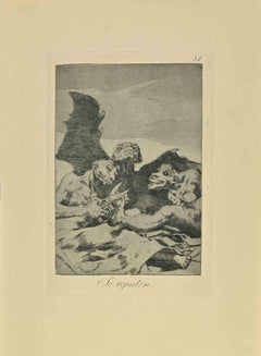 Antique Se Repulen - Etching and and Aquatint by Francisco Goya - 1881