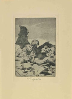Se Repulen - Radierung und Aquatinta von Francisco Goya - 1881