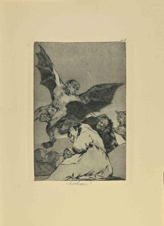Soplones - Etching and and Aquatint by Francisco Goya - 1881