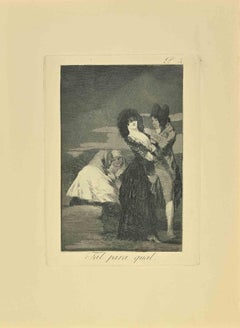 Tal Para Qual - Acquaforte e Acquatinta di Francisco Goya - 1881