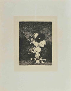 Tan Bárbara la Seguridad Como el Delito - Etching after Francisco Goya - 1881