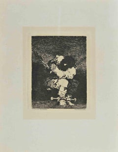 Tan Bárbara la Seguridad Como el Delito - Gravure d'après Francisco Goya - 1881