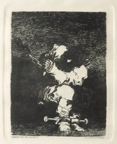 Tan Barbara la Seguridad Como el Delito - Etching by Francisco Goya - 1867