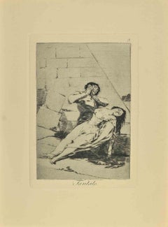 Tantalo - Etching and and Aquatint by Francisco Goya - 1881
