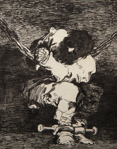 The Custody is as Barbarous as The Crime, Etching by Francisco de Goya
