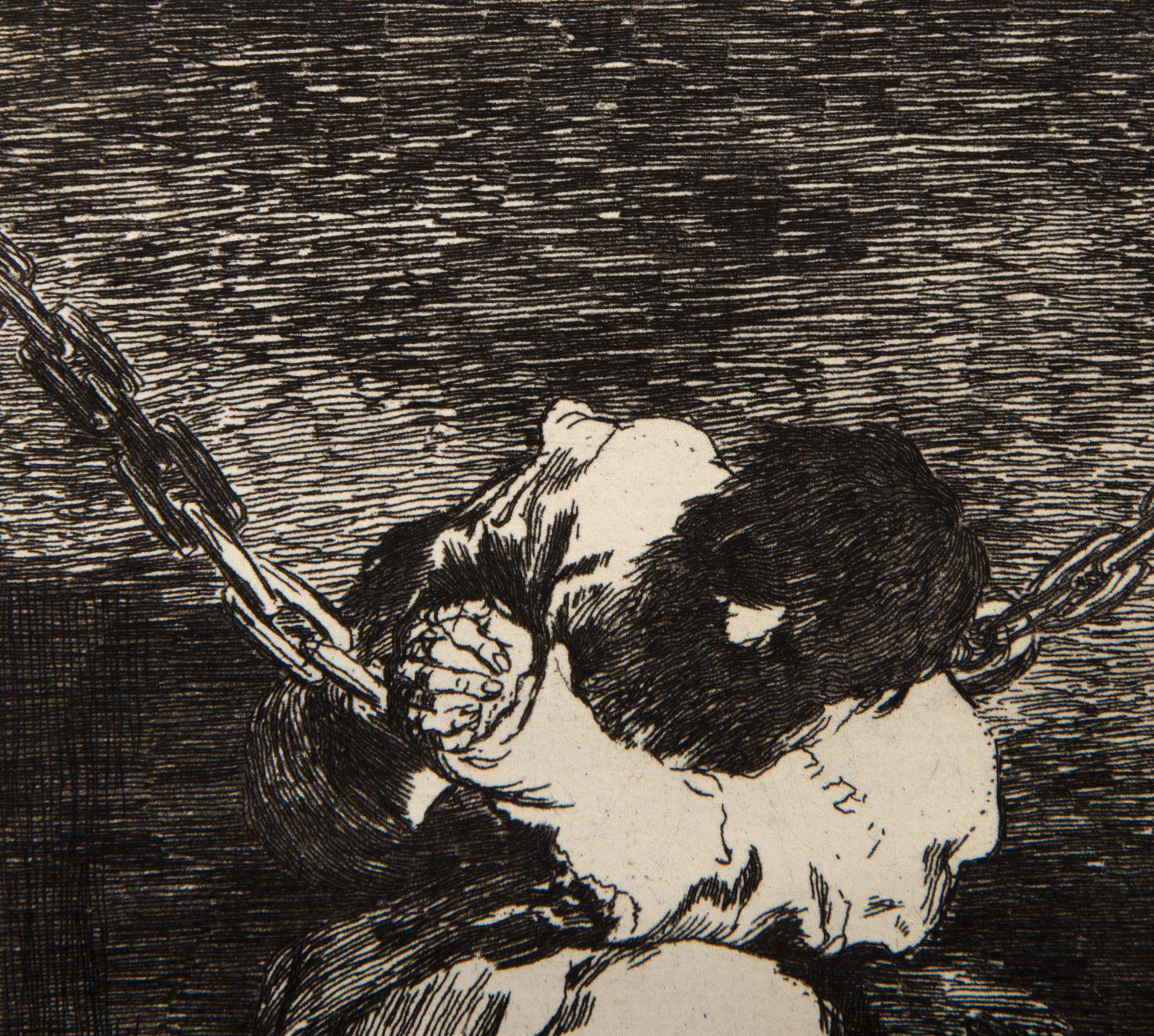 The Custody est aussi Barbarous que la Crimine, eau-forte et gravure de Francisco de Goya en vente 1