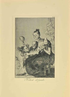 Ils tournent finement (Hilan Delgado) - Gravure de Francisco Goya - 1881