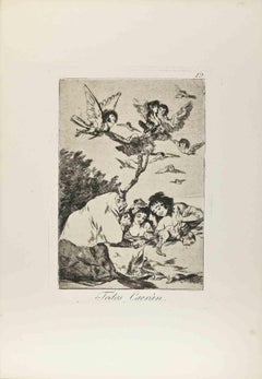 Todos Caeràn (All will fall) - Etching by Francisco Goya - 1794/1798