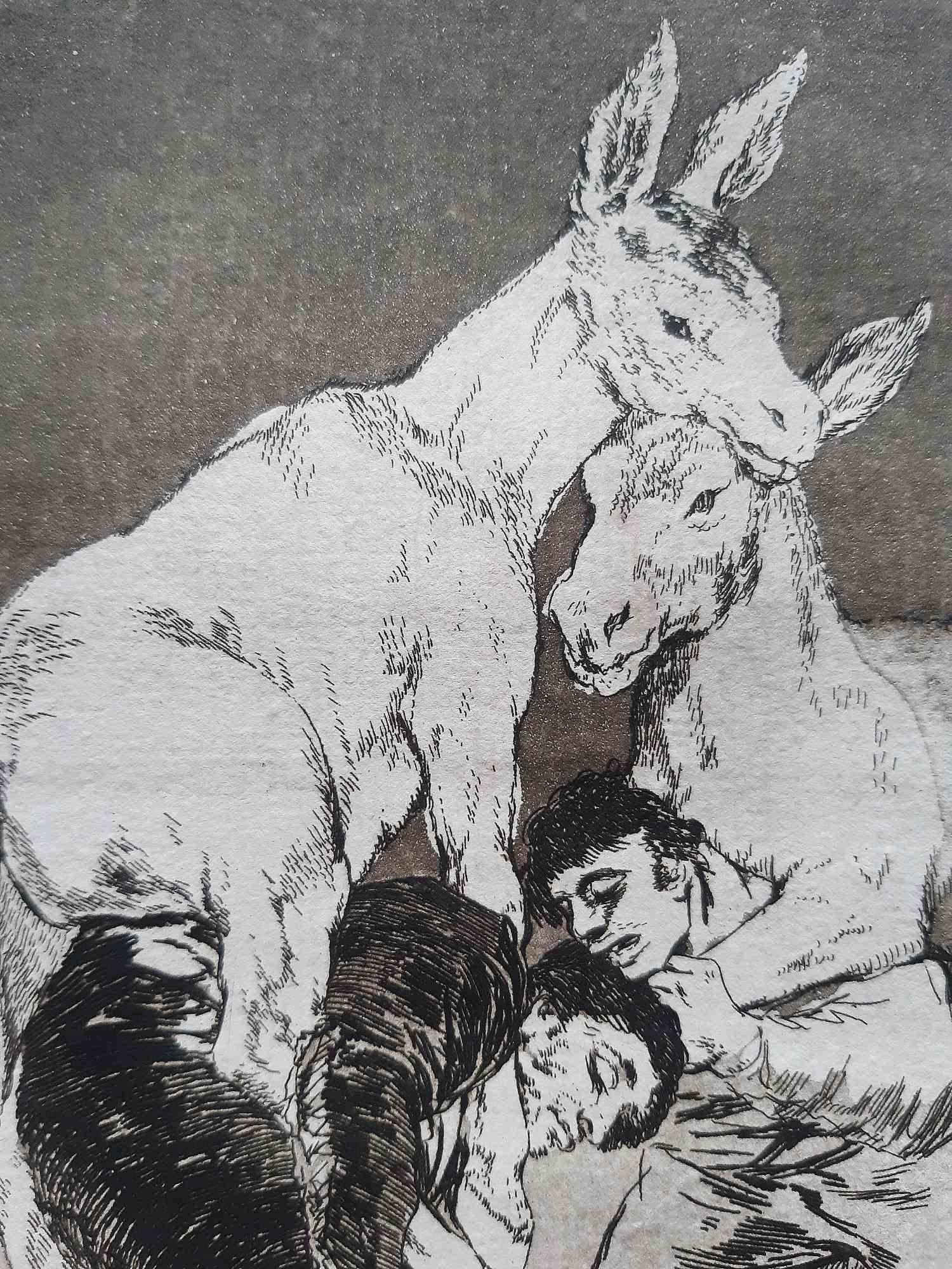 Eau-forte « Tu que no puedes » de Francisco Goya, 1799 en vente 1
