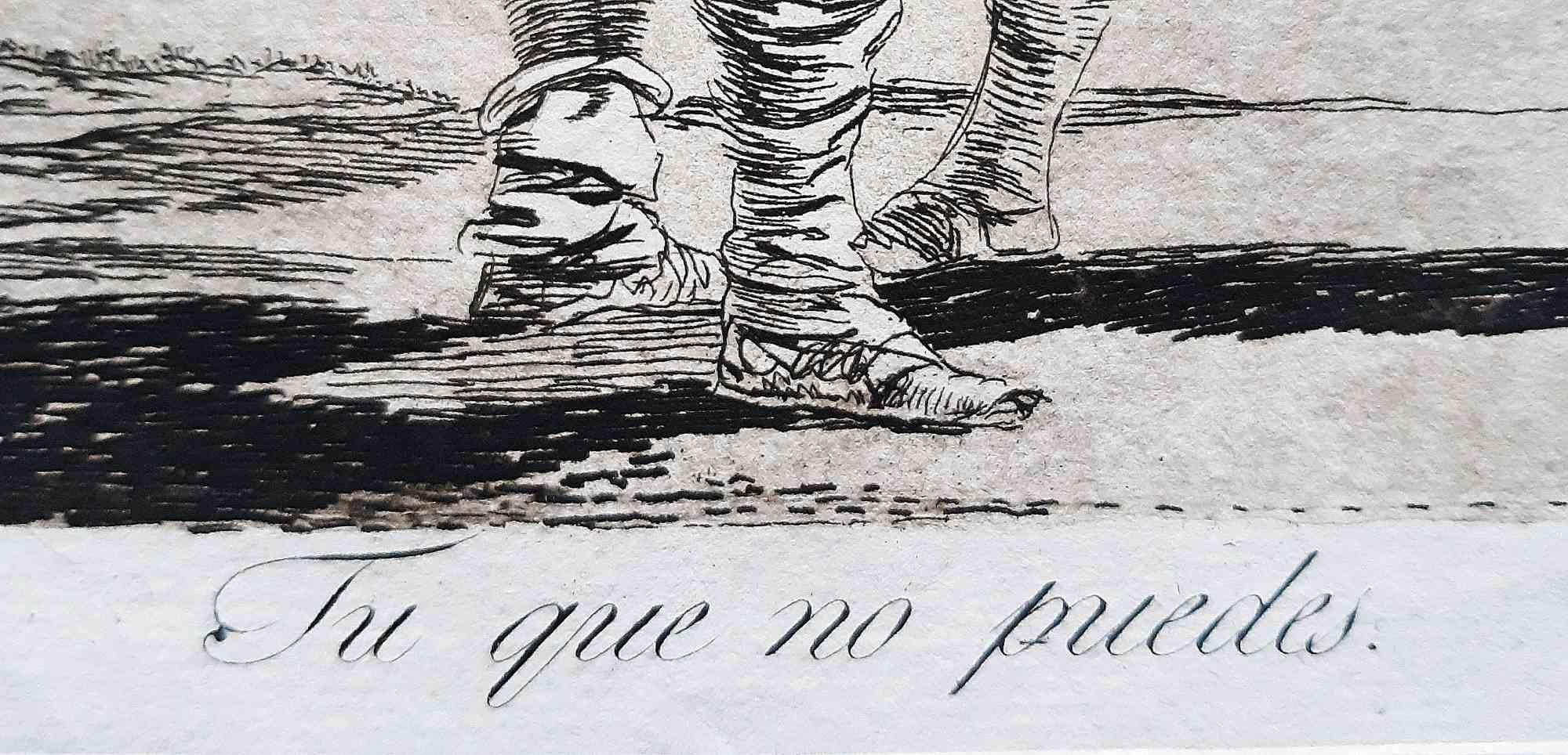 Eau-forte « Tu que no puedes » de Francisco Goya, 1799 en vente 2