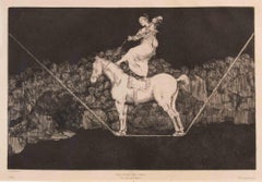 Una Reina del Circo - Etching and and Aquatint by Francisco Goya - 1877 (1815)