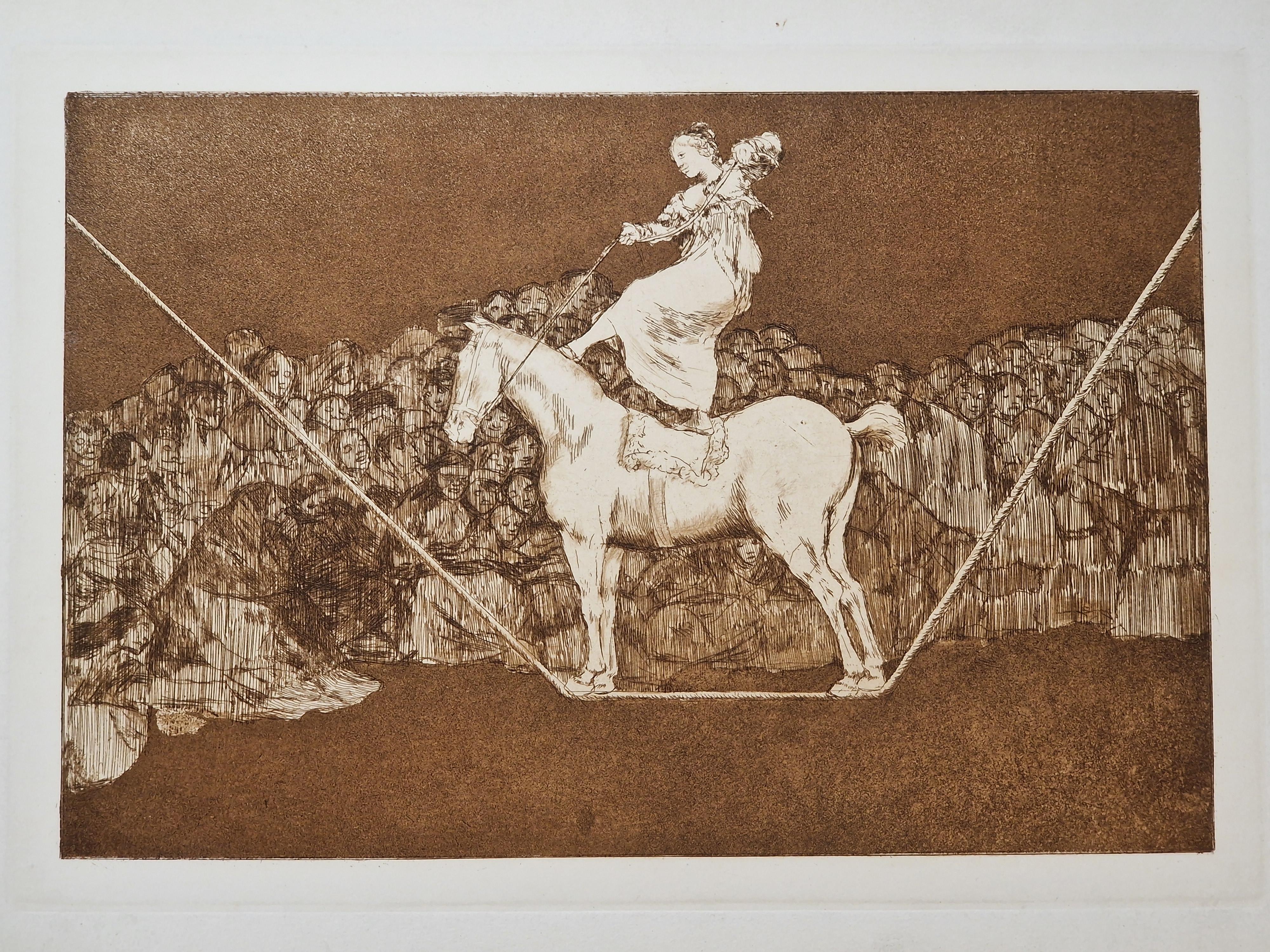 Francisco Goya Print – Une Reine du cirque. ca. 1820.