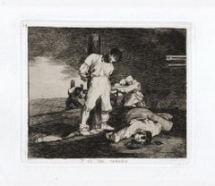 Y no hai Remedio   - Original Etching by Francisco Goya - 1863