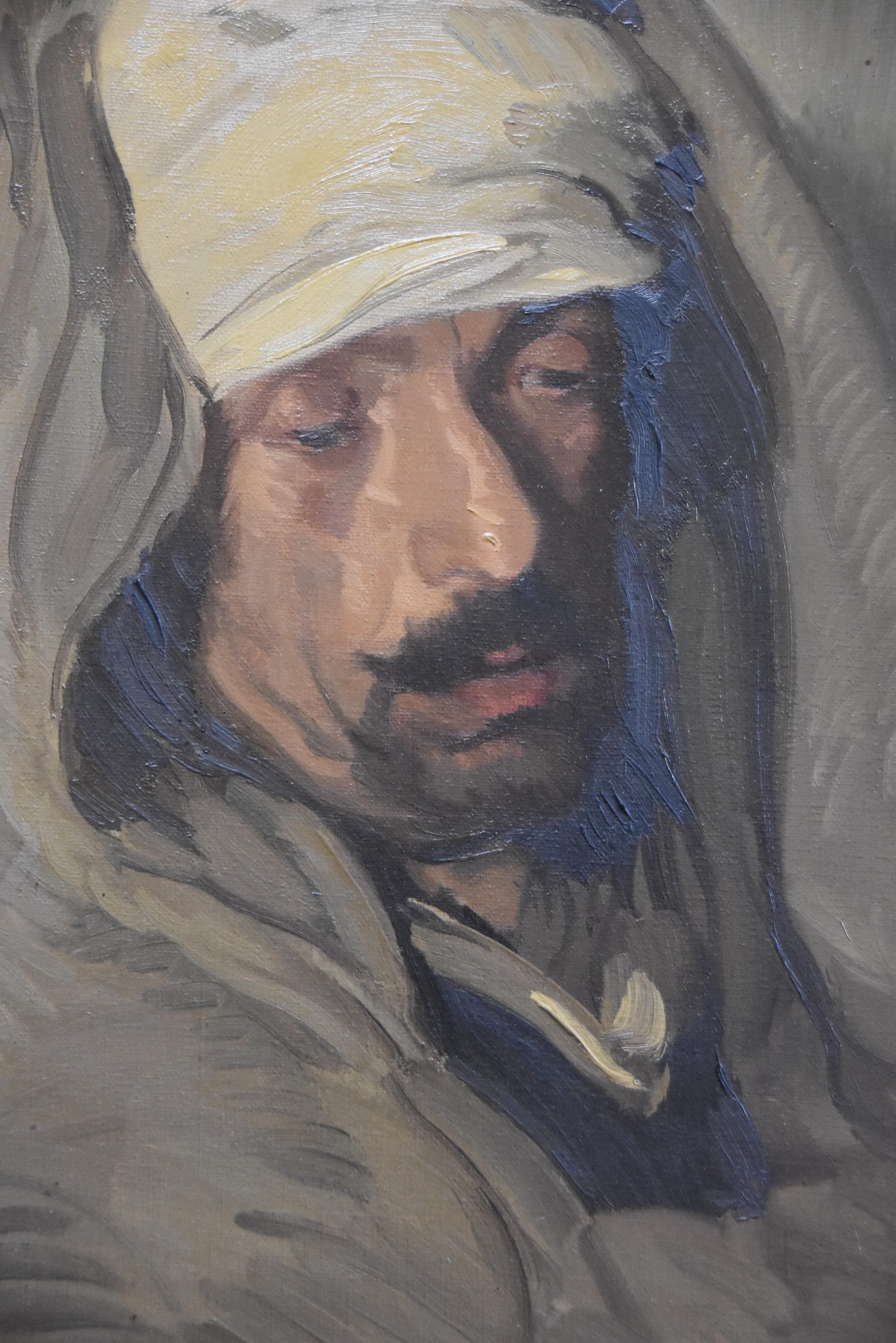 Francisco Gras (1897-1951) Ritratto di un cabilo, olio su tela, firmato 5