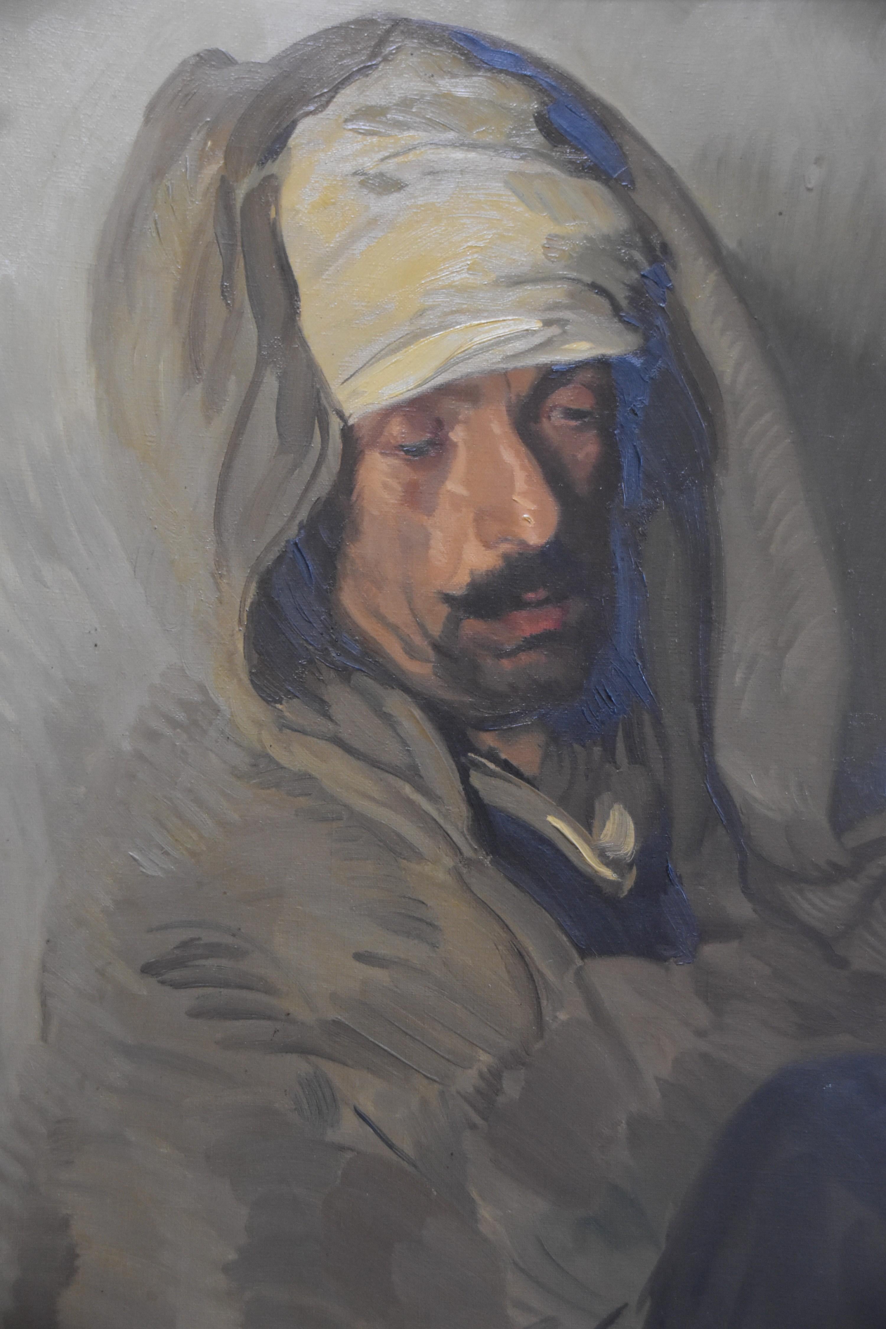Francisco Gras (1897-1951) Portrait of a Kabyle, oil on canvas, signed 3