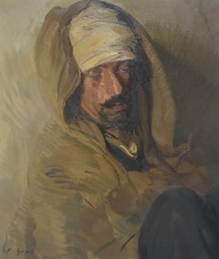 Francisco Gras (1897-1951) Portrait of a Kabyle, oil on canvas, signed