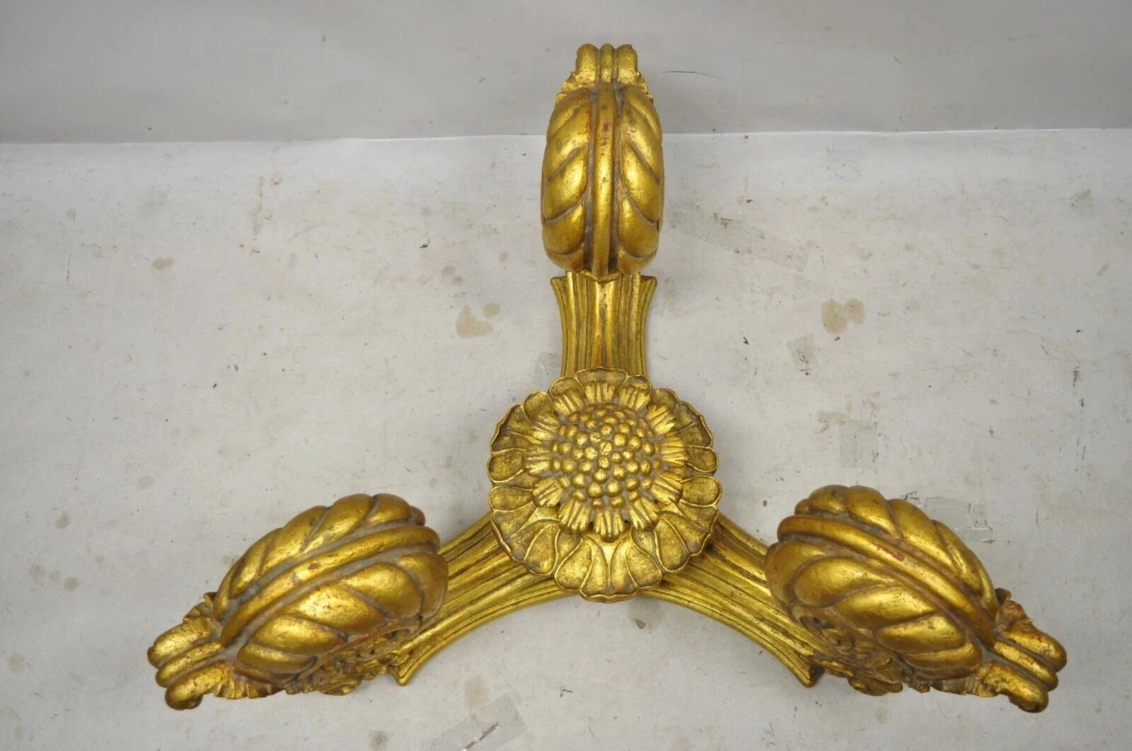 Table basse en bois doré Francisco Hurtado Italian Spanish Hollywood Regency Gold Giltwood en vente 2