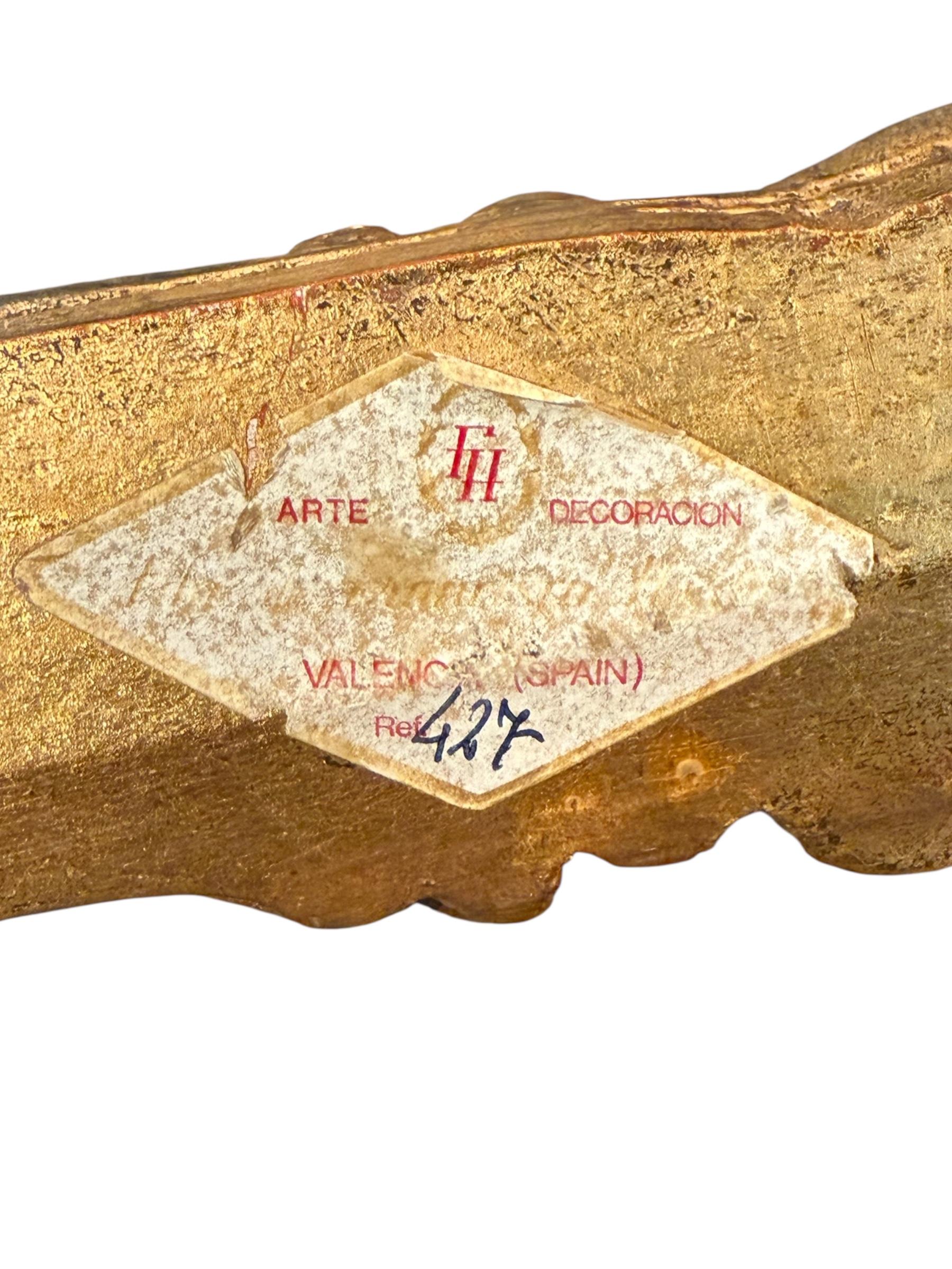 Legno dorato Tavolo in legno dorato in stile Reggenza di Francisco Hurtado
