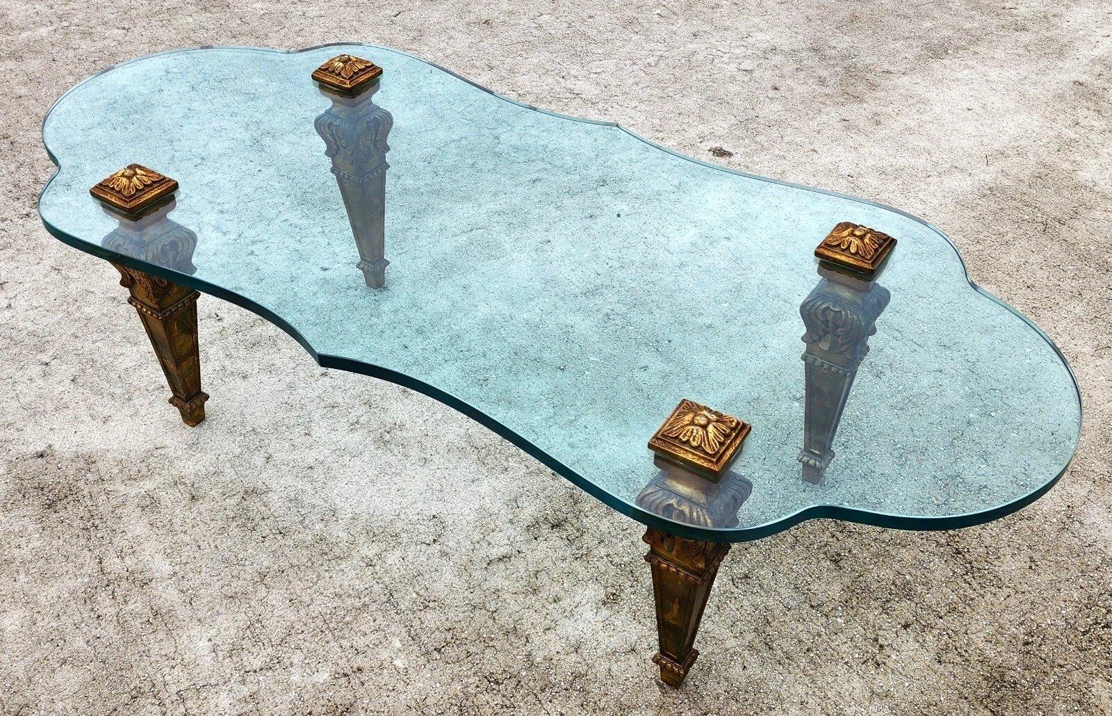 FRANCISCO HURTADO Style Glass Coffee Cocktail Table (Ende des 20. Jahrhunderts) im Angebot