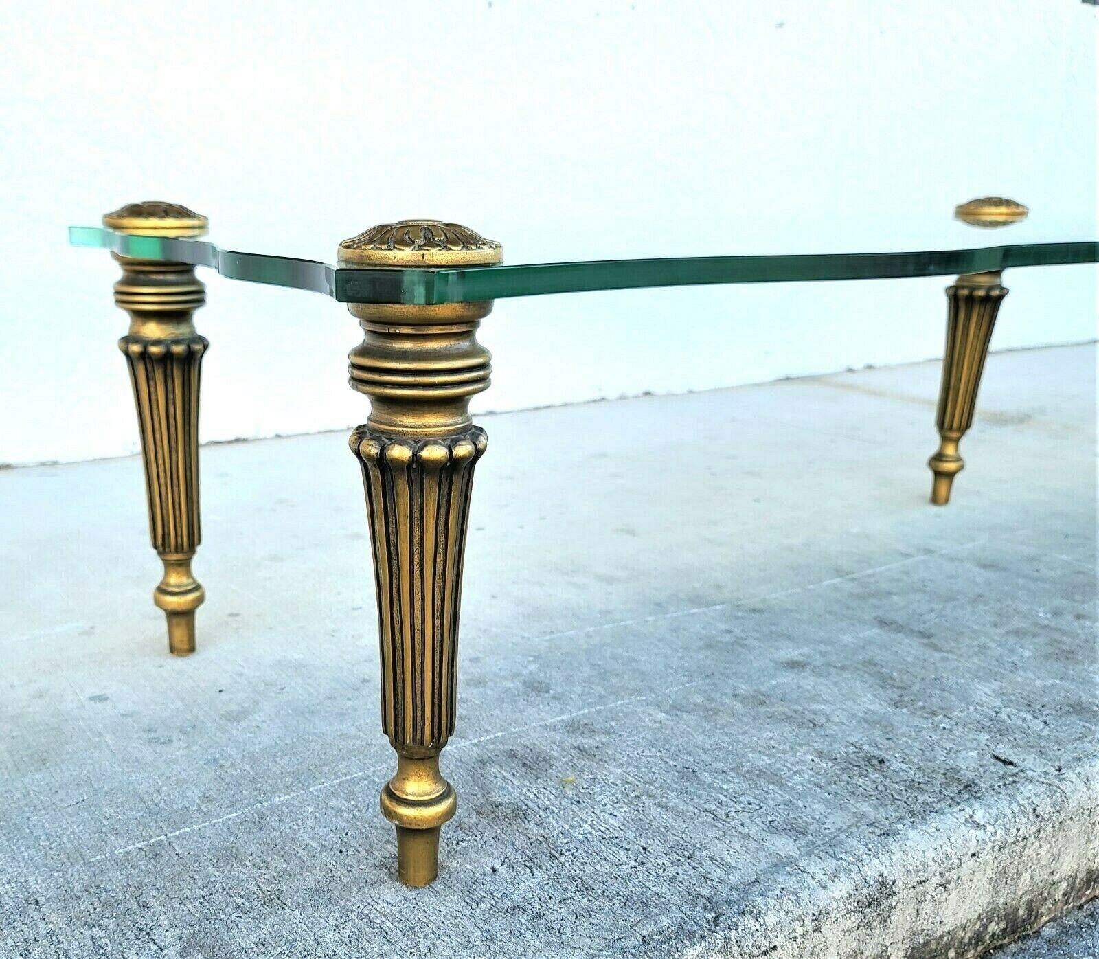 Table basse sculpturale en verre Hollywood Regency de style Francisco Hurtado Bon état - En vente à Lake Worth, FL
