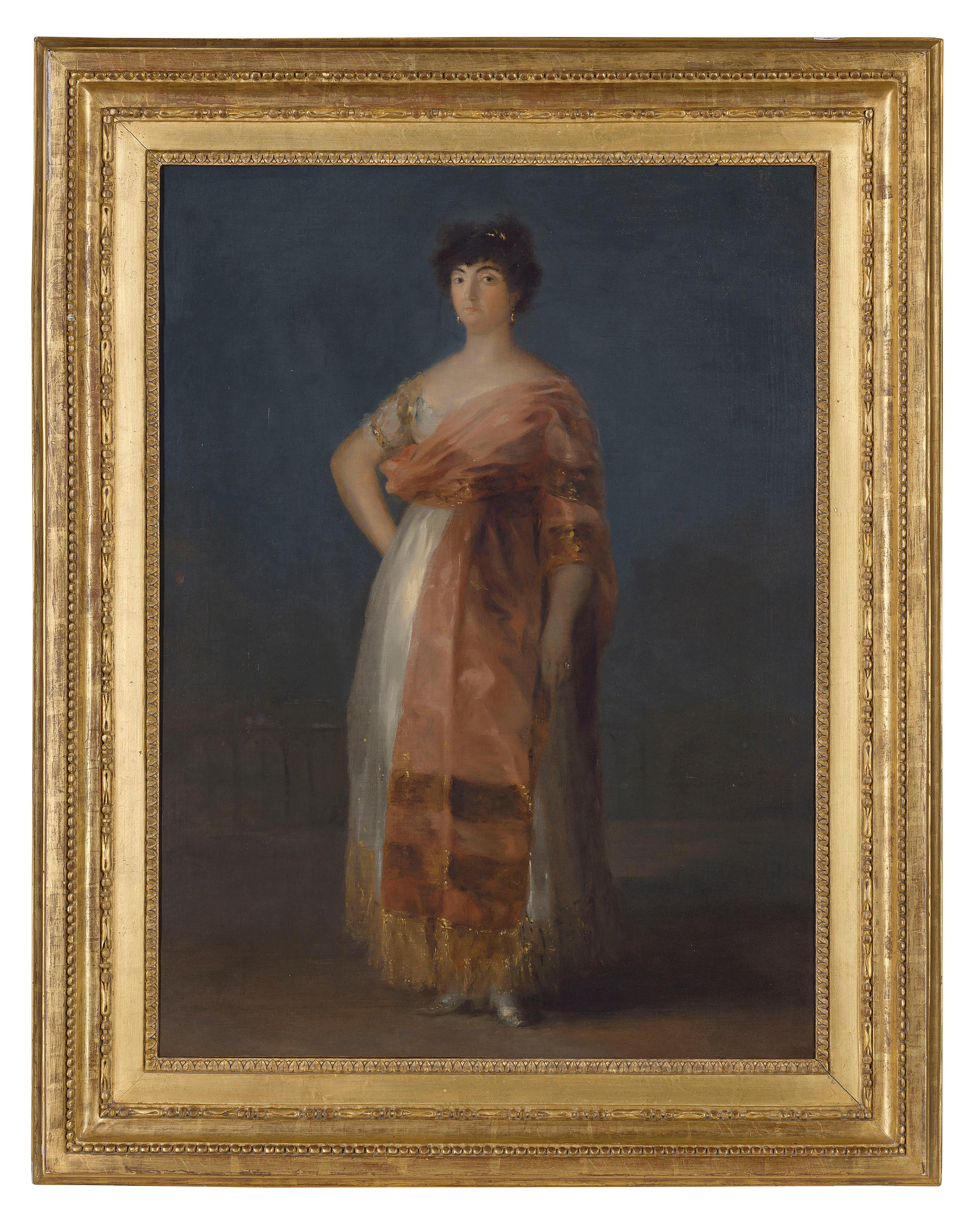 Portrait of a María del Rosario Fernandéz, called 'La Tirana' - Painting by Francisco José de Goya y Lucientes 