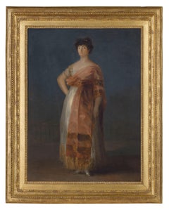 Antique Portrait of a María del Rosario Fernandéz, called 'La Tirana'