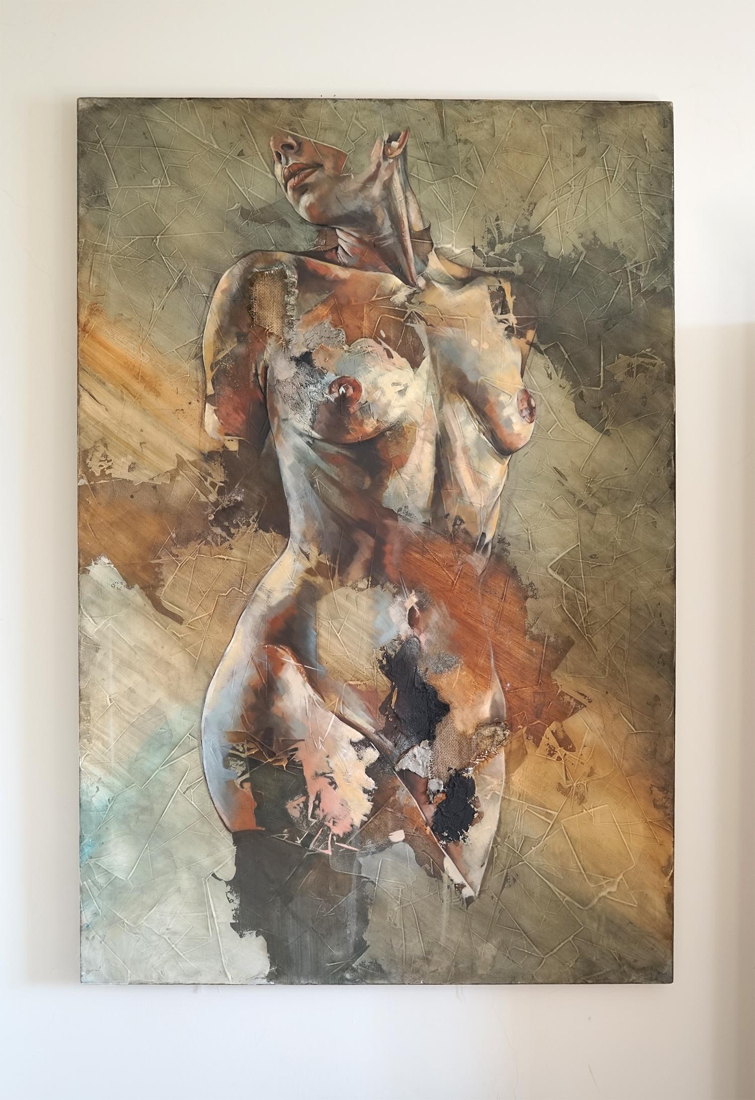 Ineffable by Francisco Jimenez - Contemporary  Abstract Figurative painting - Painting by Francisco Jose Jimenez