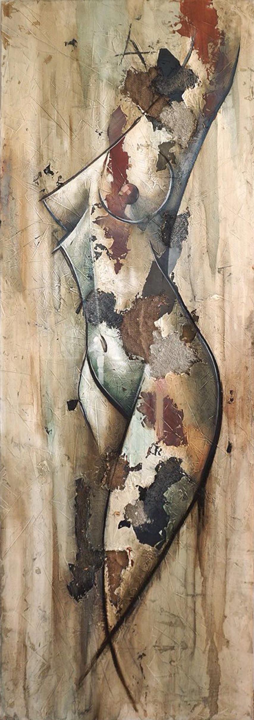 Silhoutte di Francisco Jimenez - Pittura figurativa nuda della metà del secolo scorso