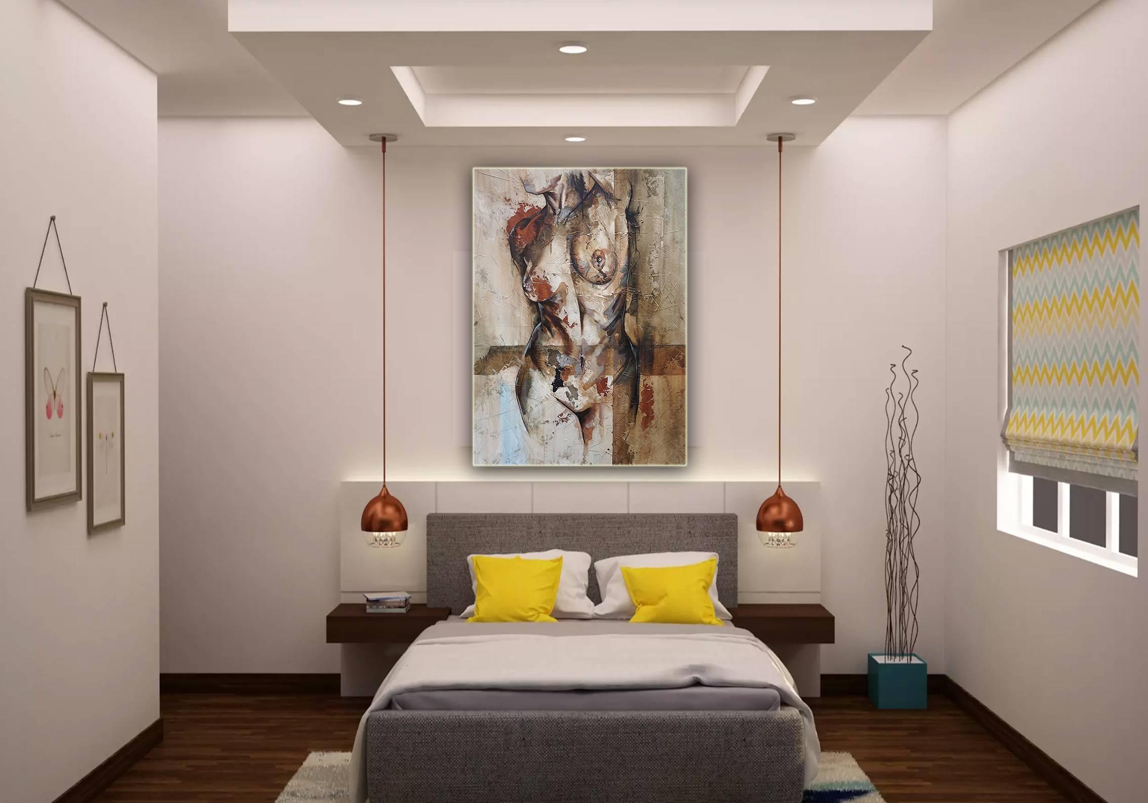 Francisco Jose Jimenez paints abstracted nude paintings using a range of materials, such as fabric, concrete, pieces of plastic etc.
His portraits tell stories of imperfect beauty, in contrast to today's perfect portrayal of naked women in the