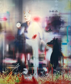 Counting The Beats. Peinture figurative. De la série Khloris