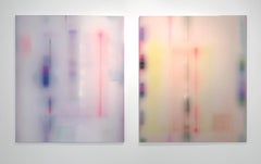 Francisco Larios - Hesper 001 and Hesper 002 Diptych, Abstract Painting. From The Khloris Series Hesper 001 and Hesper 002 Diptych, Abstract Painting. From The Khloris Series
